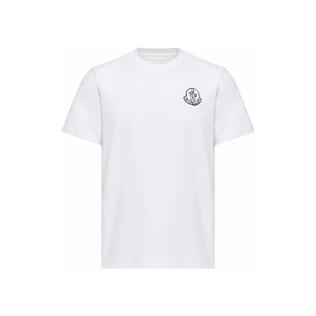 Moncler Short Sleeve T-Shirt White Cotton Men’s Top