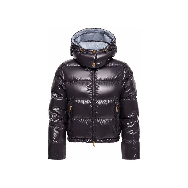 Moncler Women’s Nivèole Hooded Short Down Jacket Navy