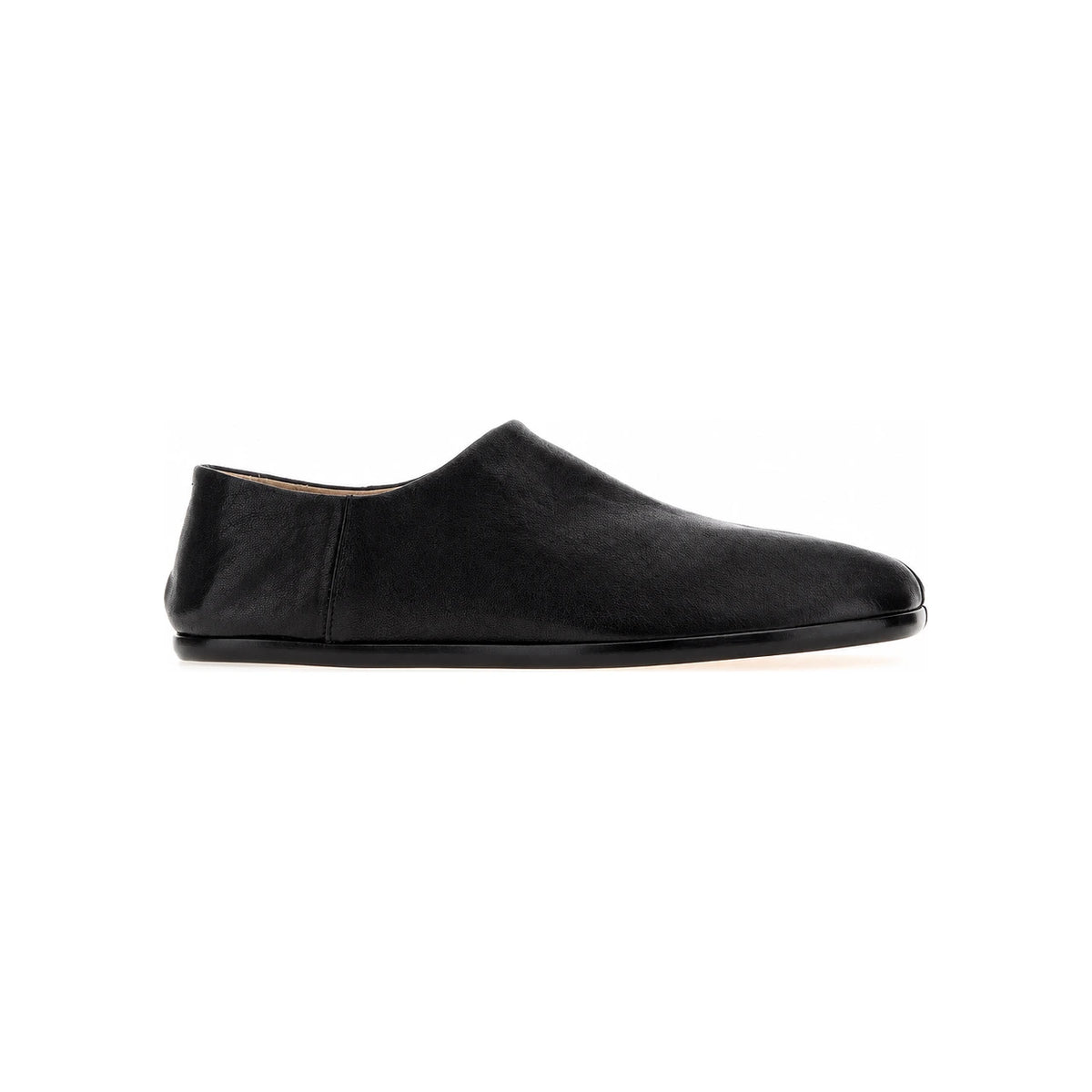 Maison Margiela Black Leather Low-Top Sneakers