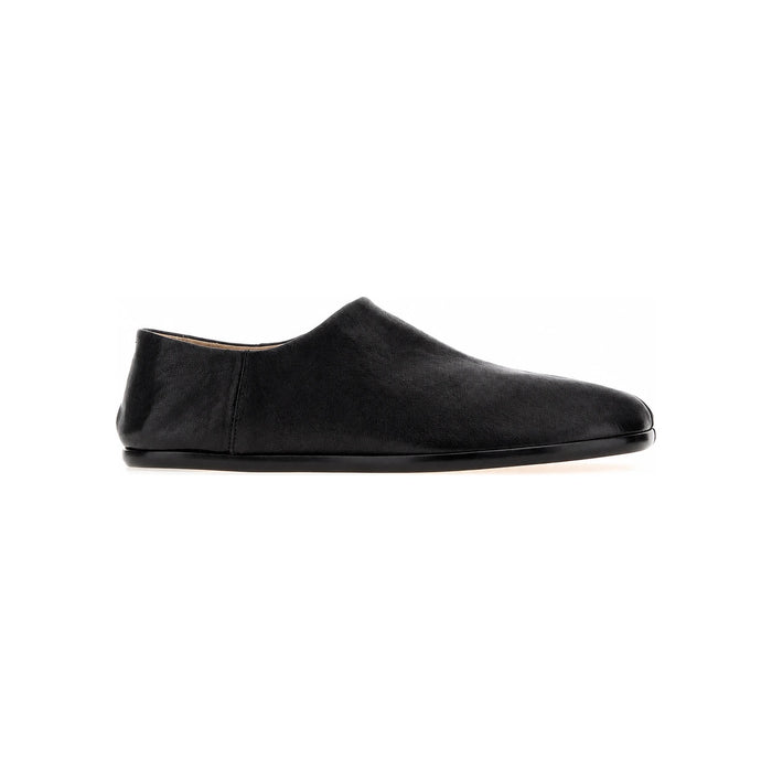 Maison Margiela Black Leather Low-Top Sneakers