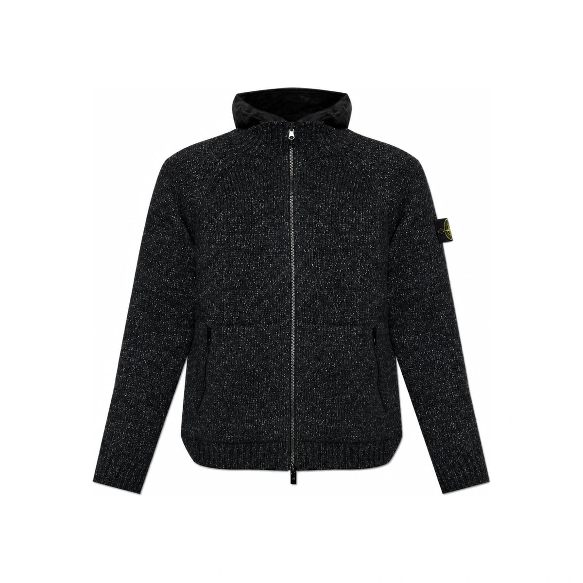 STONE ISLAND Women’s Cotton Fleece Hoodie Sw L2S15 5100015 S0N18 V0029 BLACK DOM