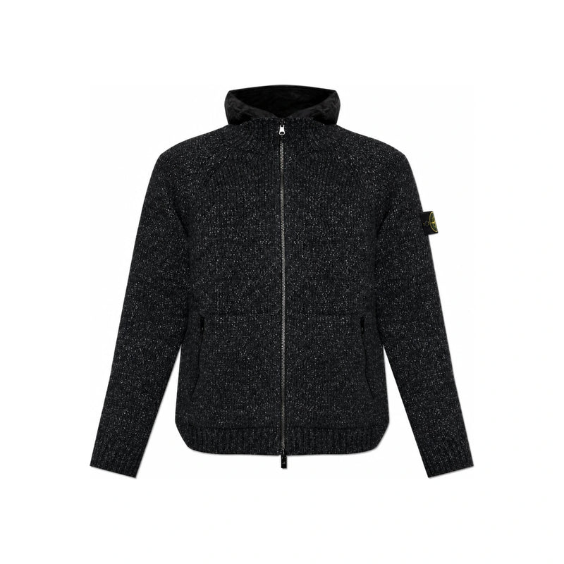 STONE ISLAND Women’s Cotton Fleece Hoodie Sw L2S15 5100015 S0N18 V0029 BLACK DOM