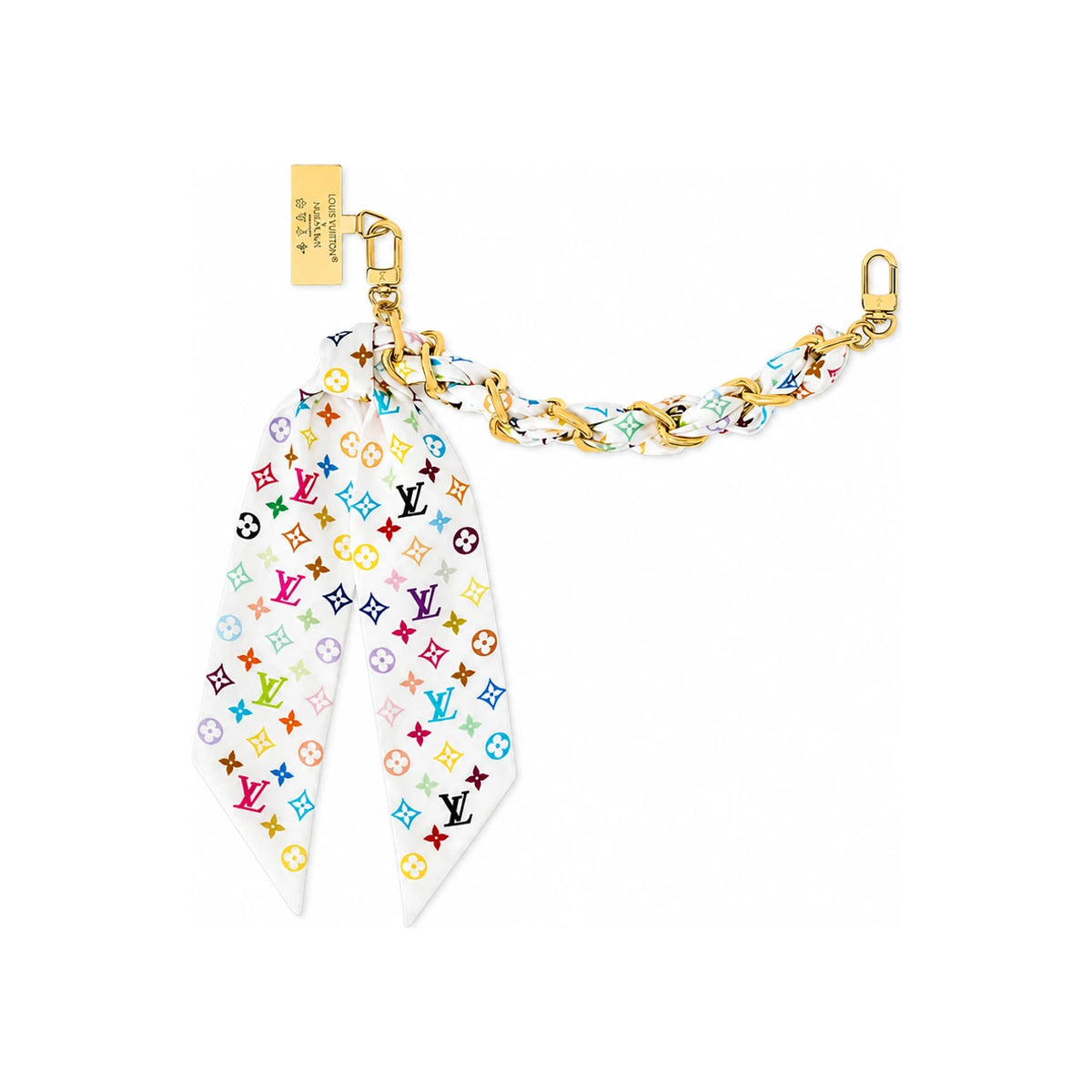 Louis Vuitton LV x TM Pulla Chain Bag Charm Multicolor Key Ring M03725