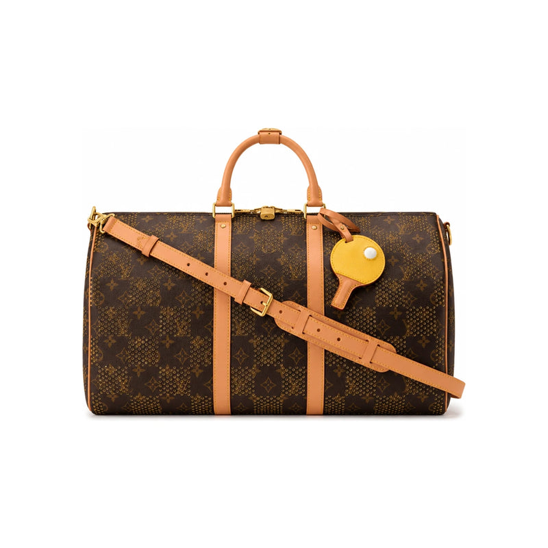 Louis Vuitton Monogram Coated Canvas Keepall Bandouliere 50 Perforated To M29163