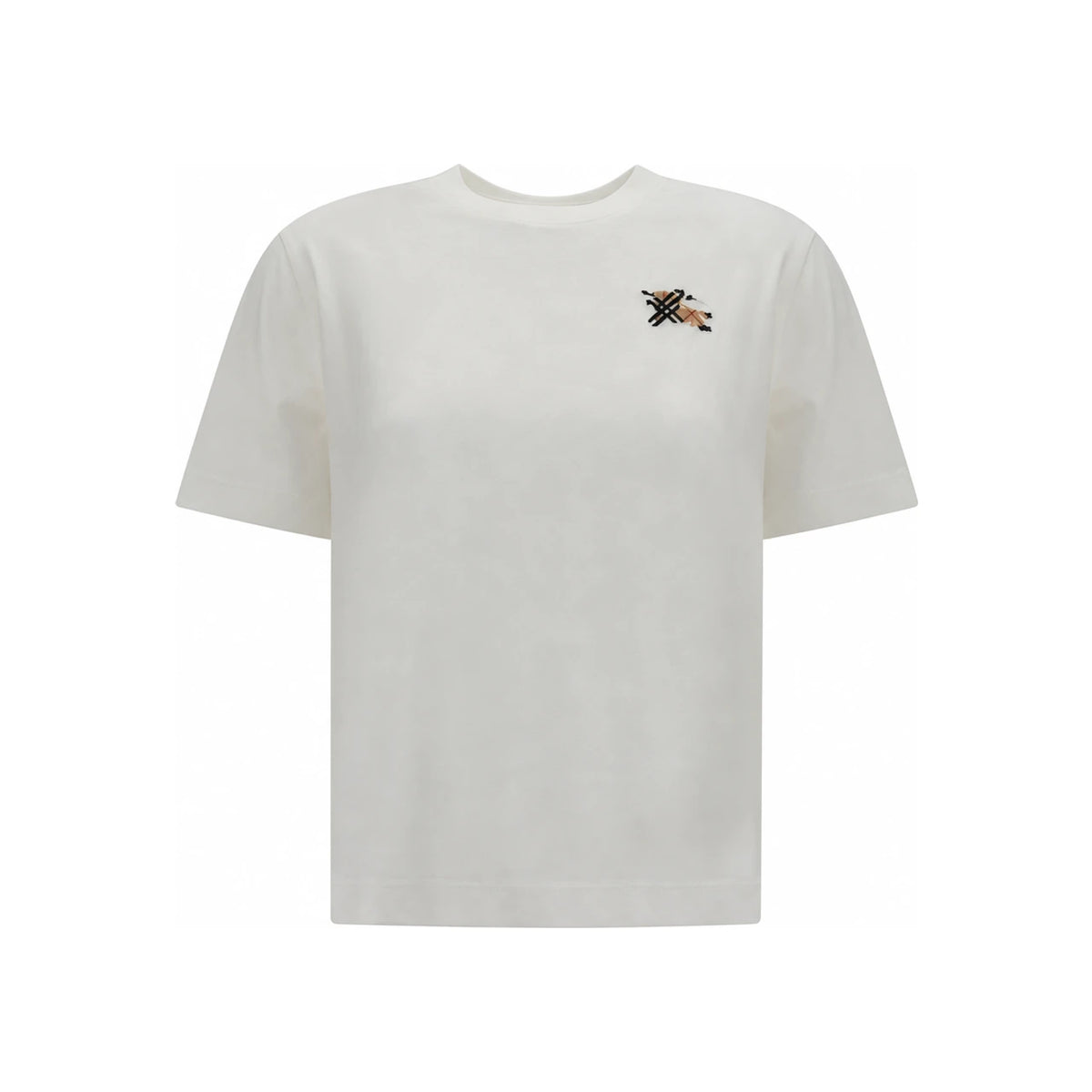 BURBERRY Short Sleeve Logo T-Shirt Women’s Cotton Black