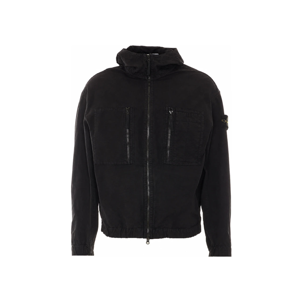 STONE ISLAND Black Nylon Anorak Jacket Men’s