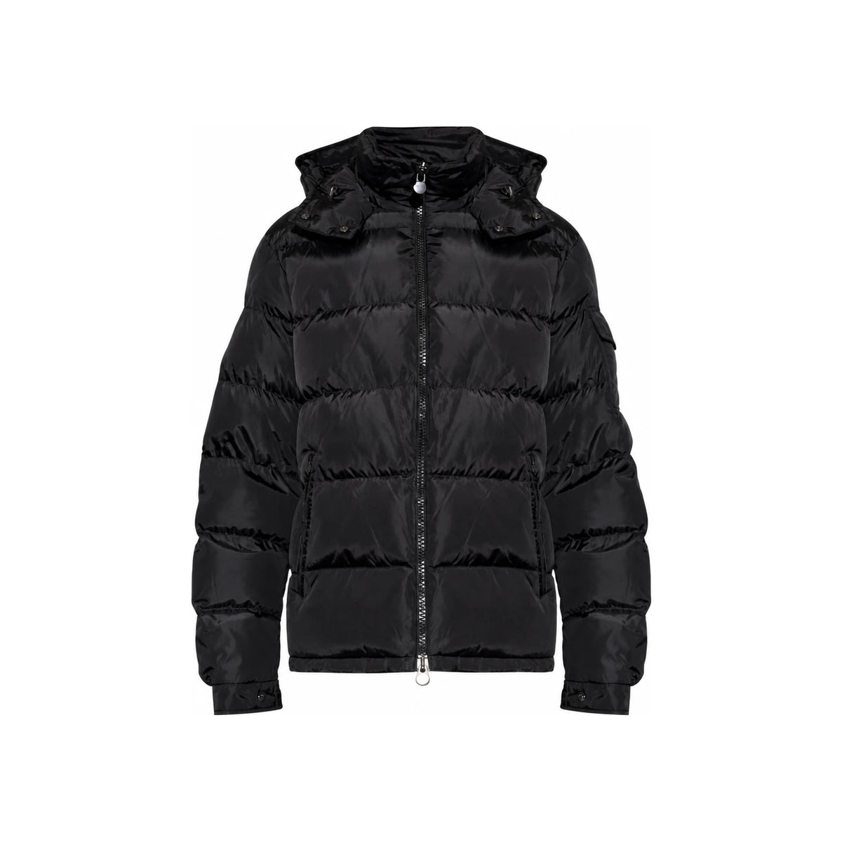 Moncler Maya Hooded Short Down Puffer Jacket Black