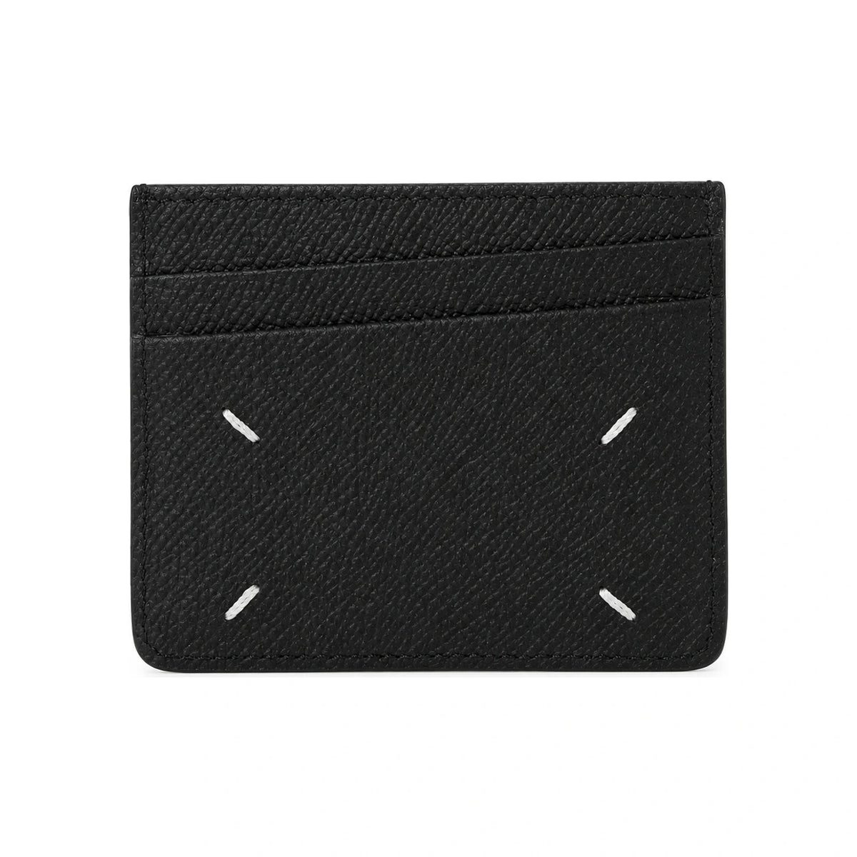 Maison Margiela Stitch Leather Card Holder Black