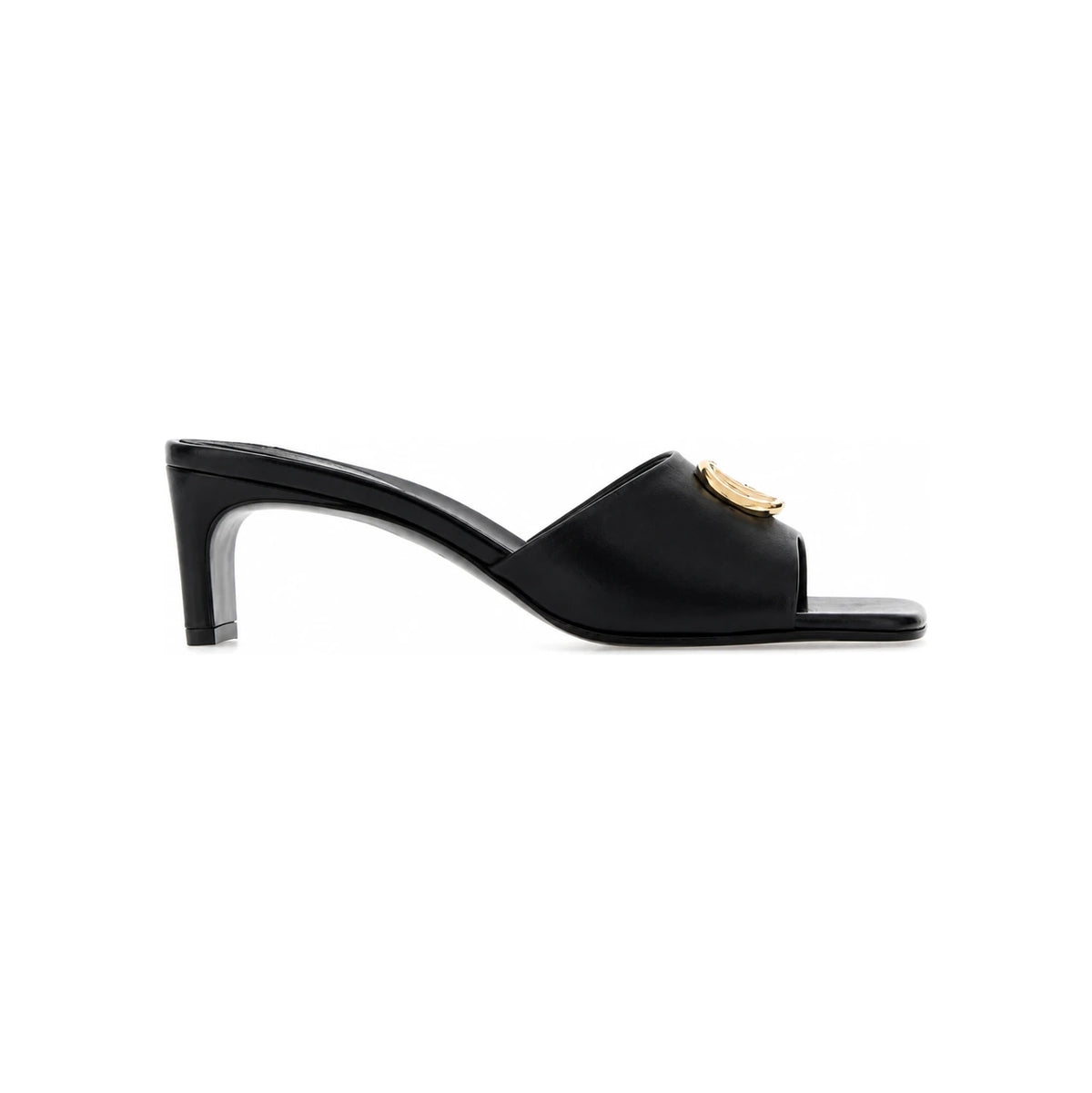GUCCI Black Leather Sandals