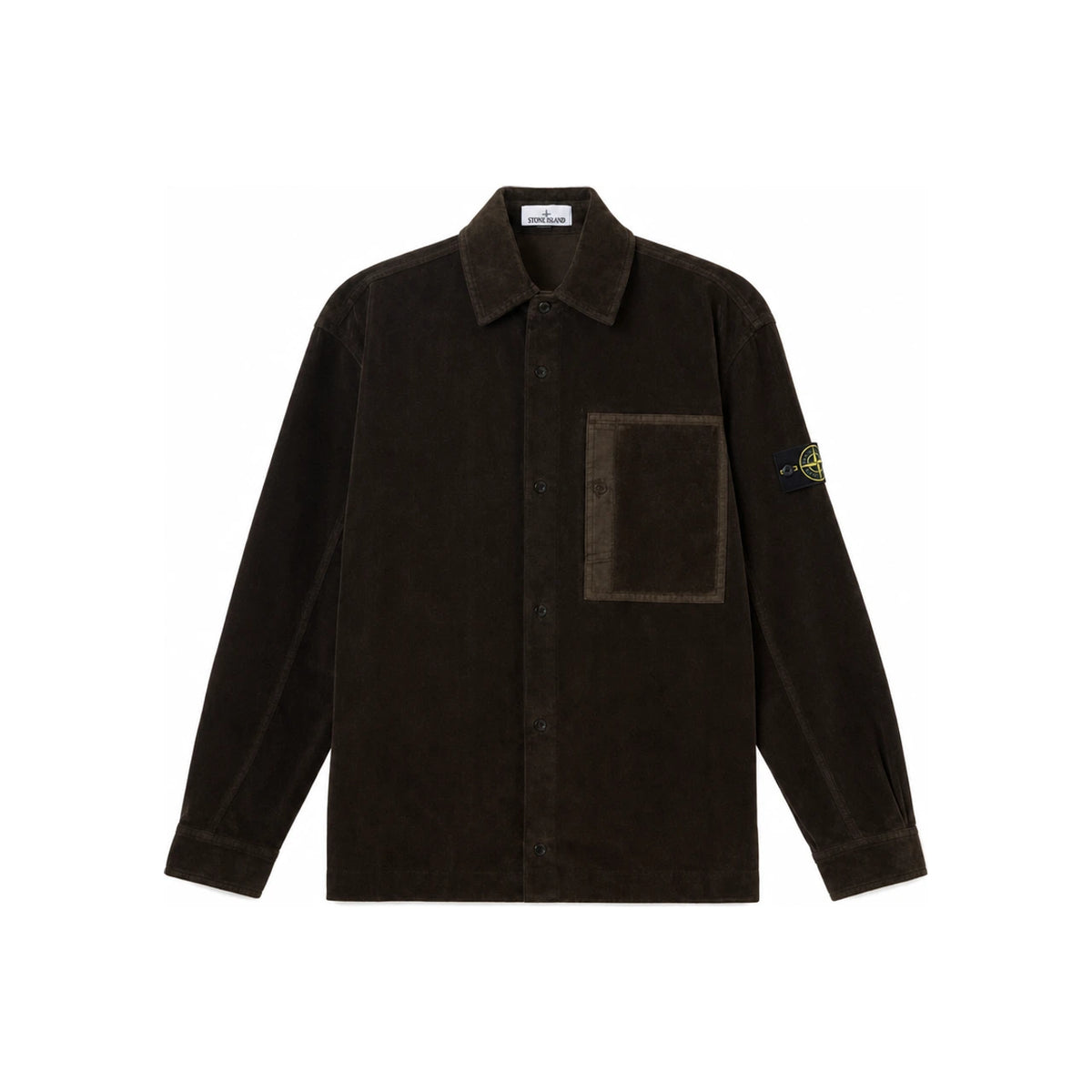 STONE ISLAND Corduroy Long Sleeve Shirt for Men Navy