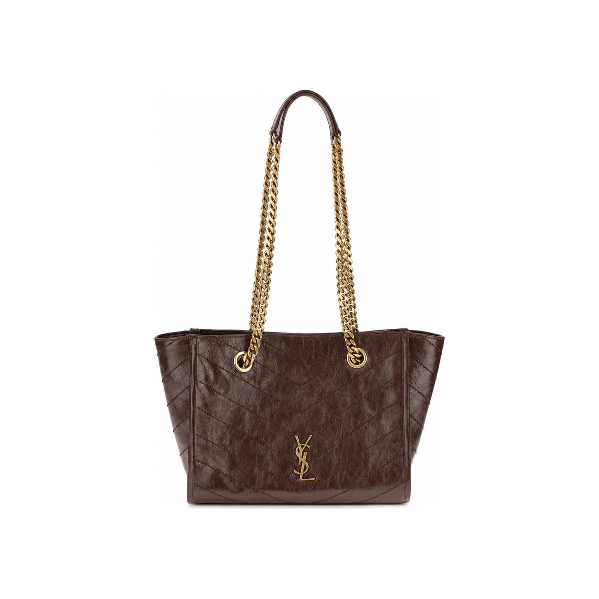 Saint Laurent Red Leather Tote Bag