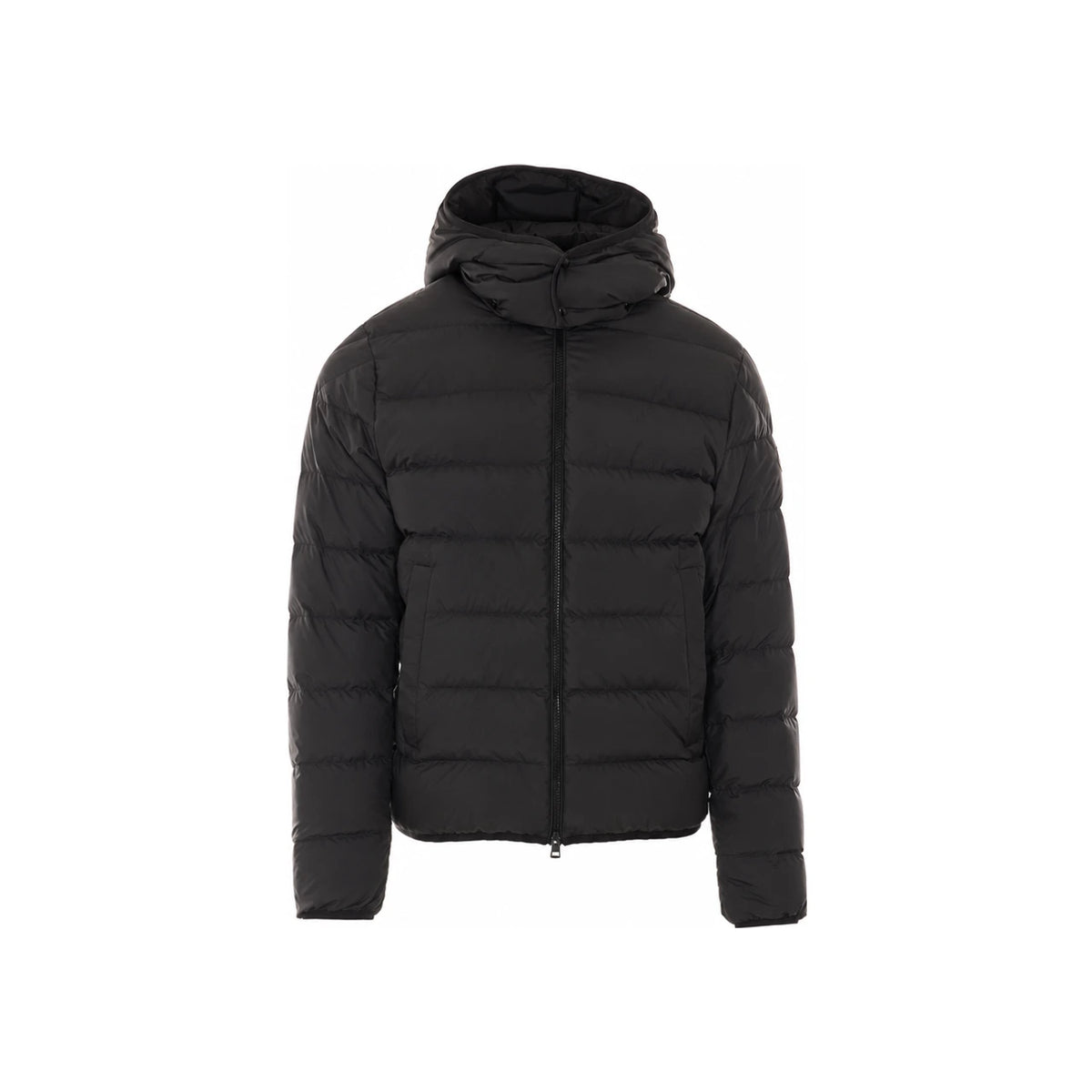 Moncler Logo Patch Black Down Puffer Jacket for Men