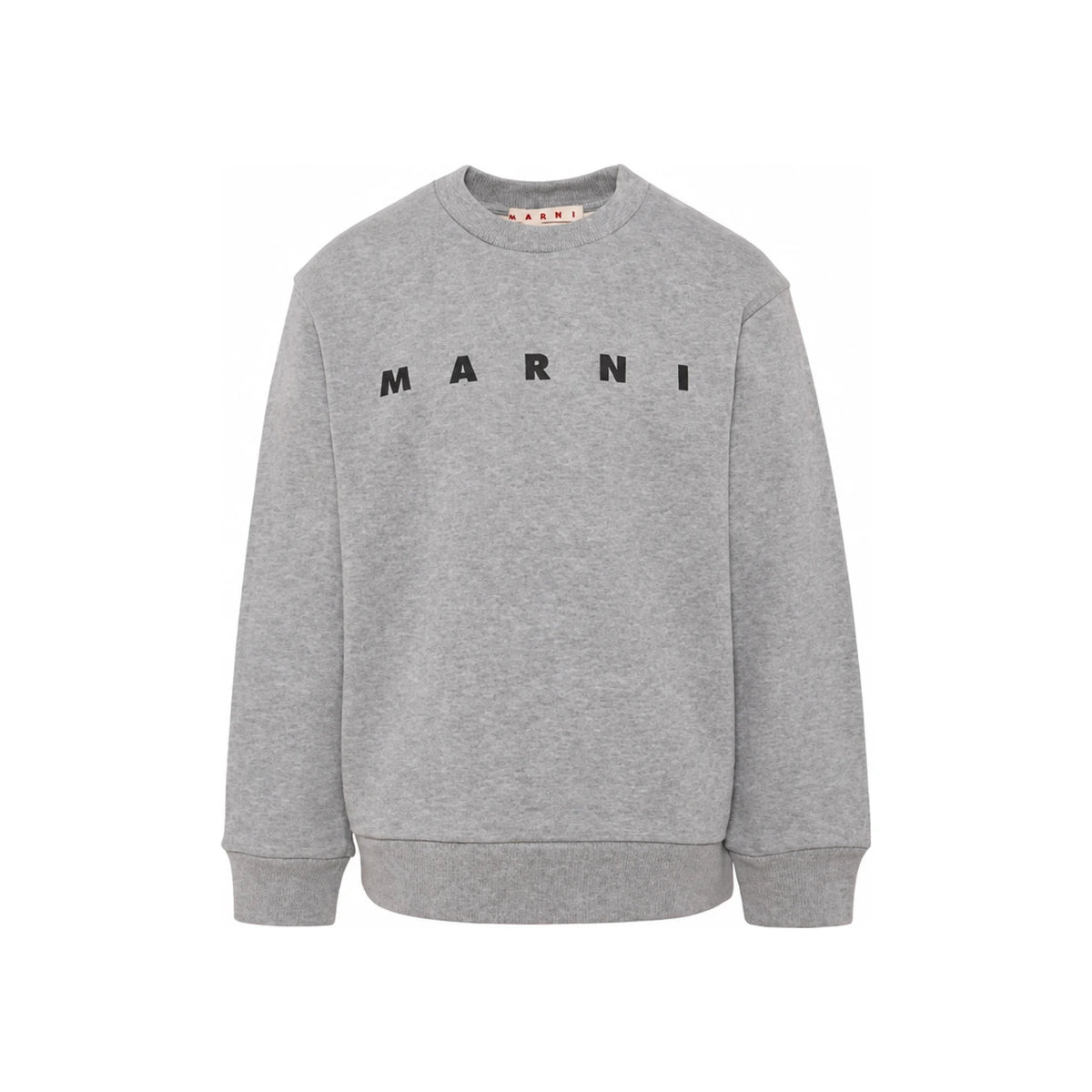 Marni Kids Women Logo Print Gray Sweatshirt M01612 M00V0 0M903