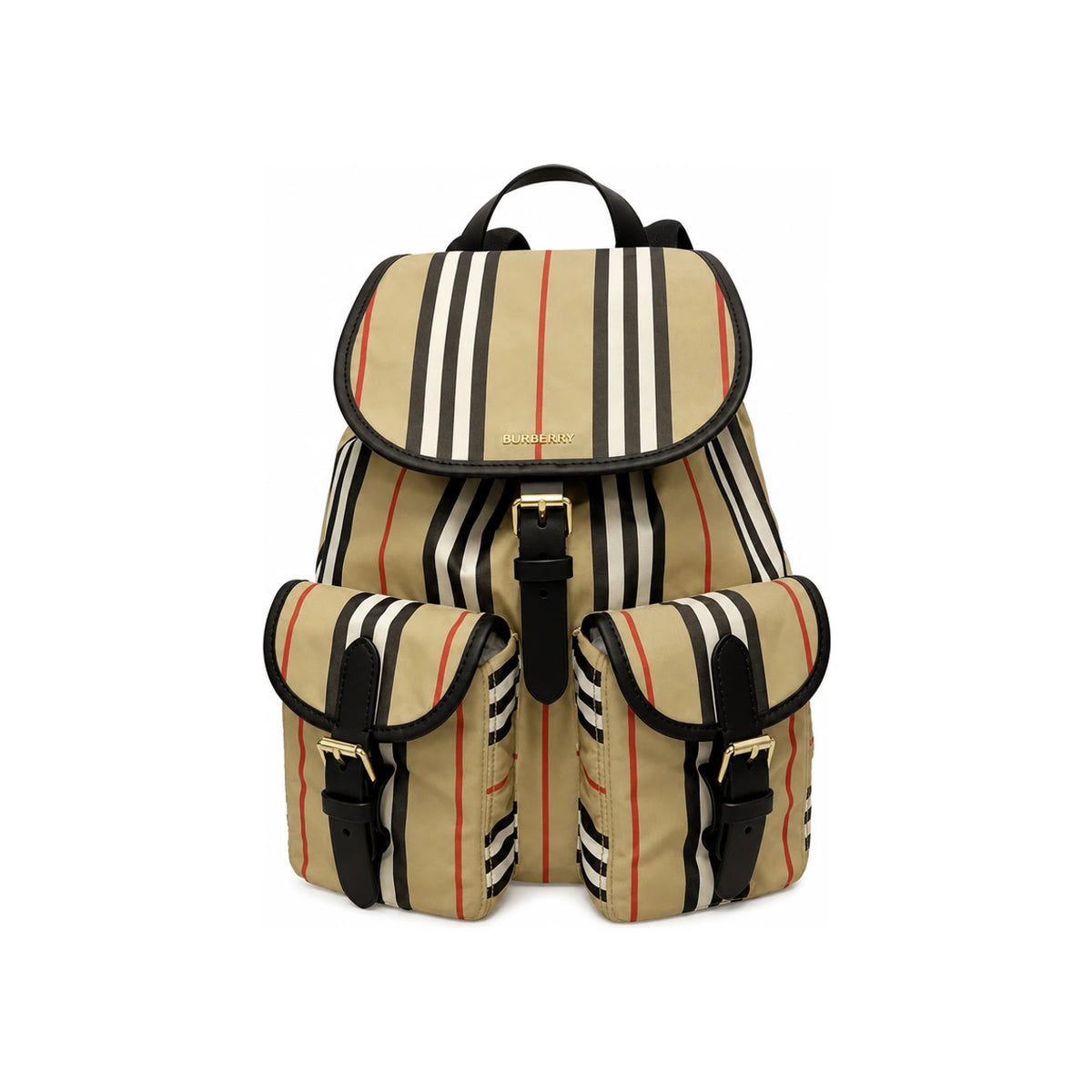 BURBERRY Archive Beige Stripe ENFIELD Medium Backpack 8121465