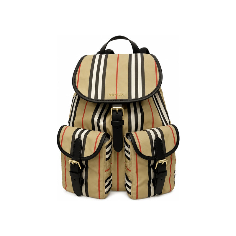 BURBERRY Archive Beige Stripe ENFIELD Medium Backpack 8121465