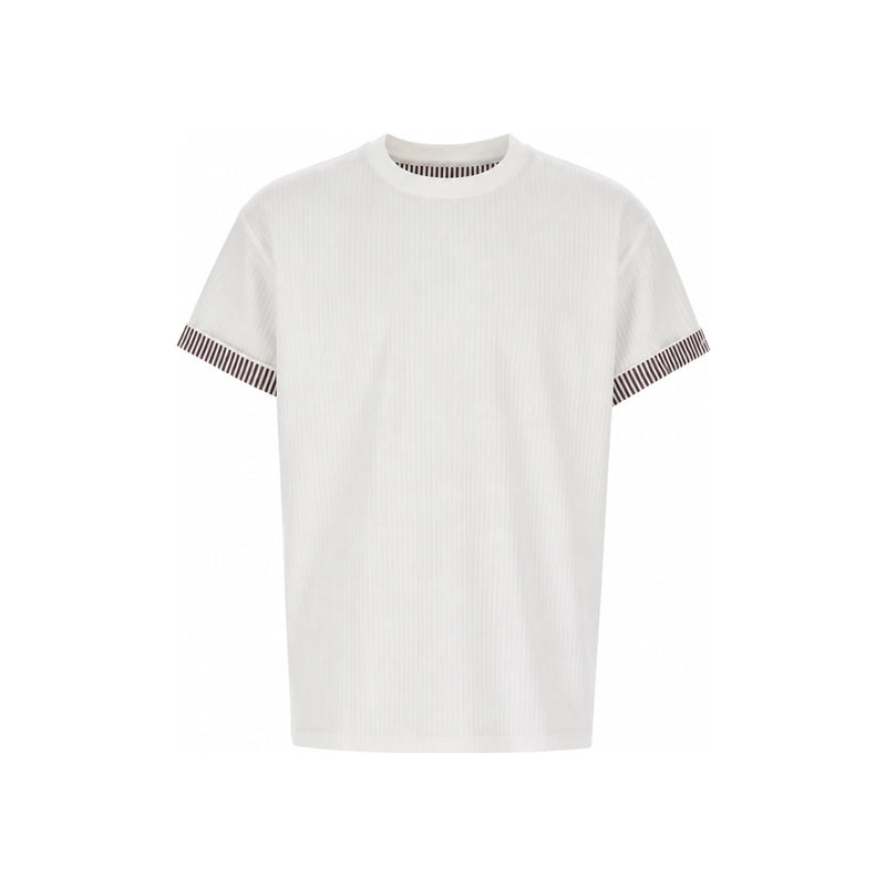 Bottega Veneta Double Layer Stripe Cotton T-Shirt
