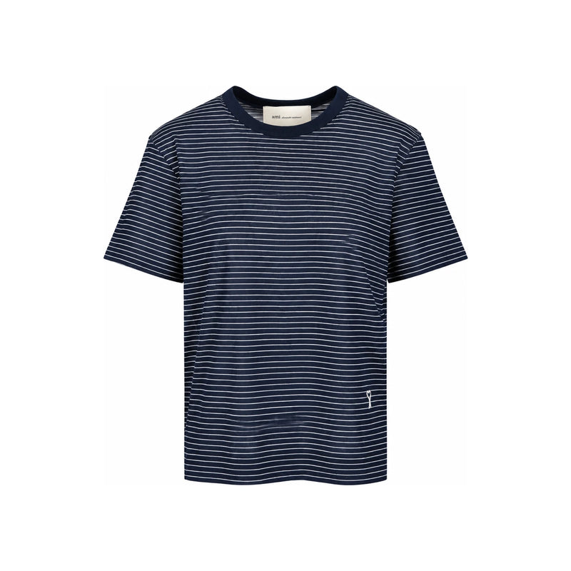 AMI Stripe Cotton Ami de Coeur T-Shirt