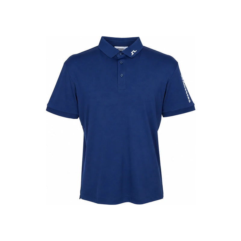 J LINDEBERG Tour Tech Polo Shirt for Men GMJT14647O341 ESTATE BLUE DOM
