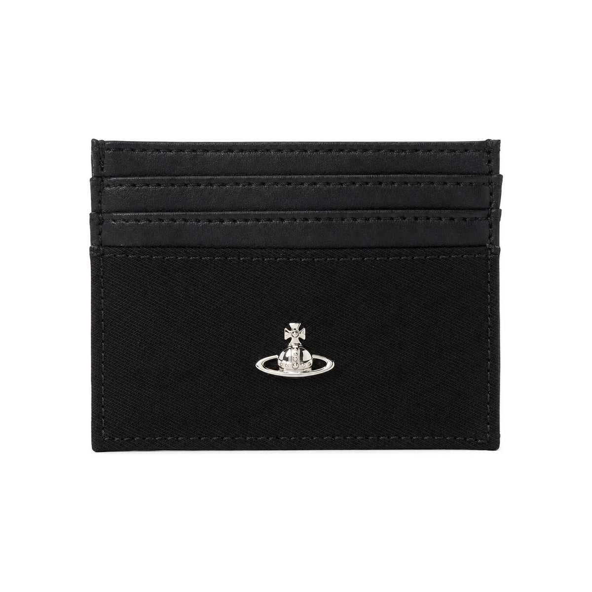 Vivienne Westwood Black Leather Women’s Card Holder Wallet