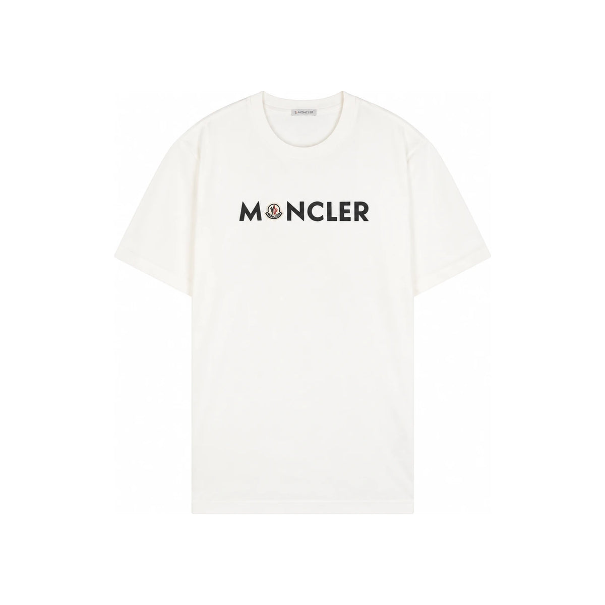 Moncler White Cotton Short Sleeve T-Shirt for Men