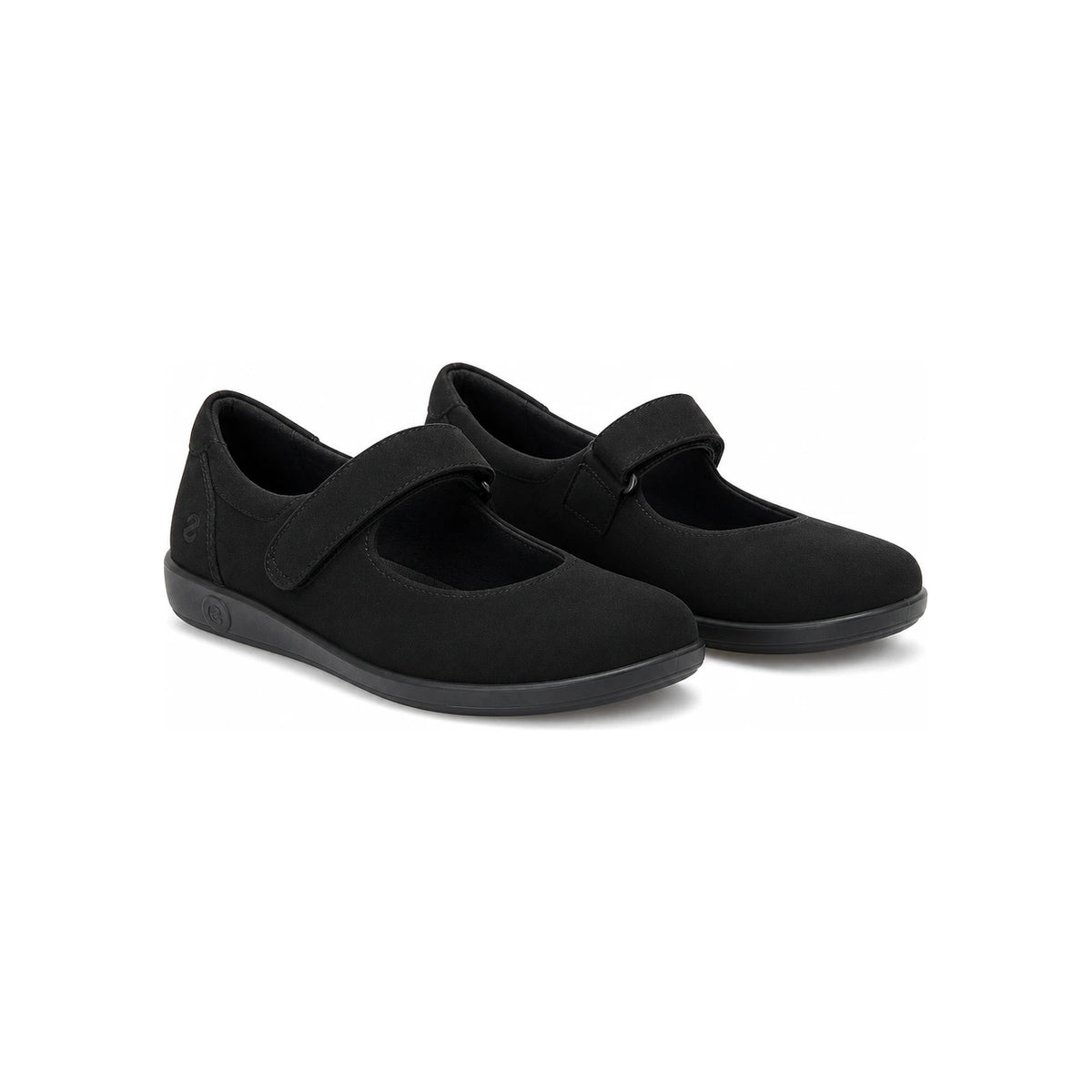 ecco Soft 20 Leather Flats Black Women’s Shoes