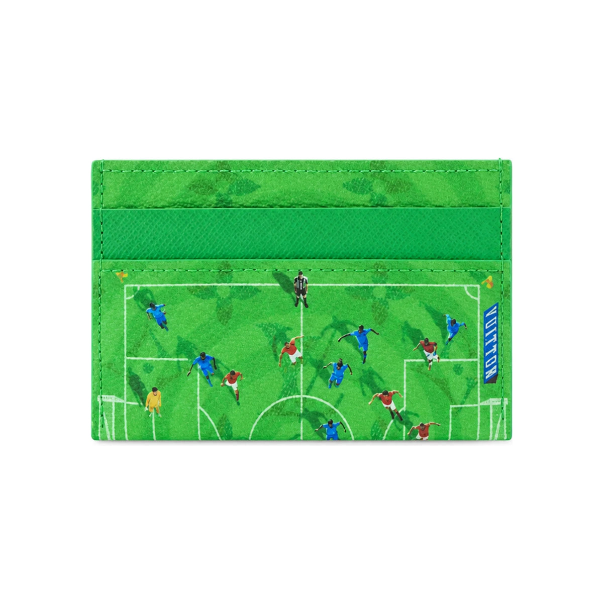 Louis Vuitton Double Card Holder Soccer Green Card Wallet