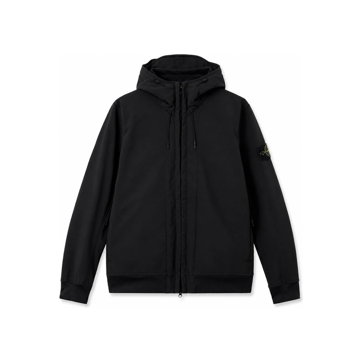 STONE ISLAND Soft Shell Membrana Hooded Jacket Black Men’s