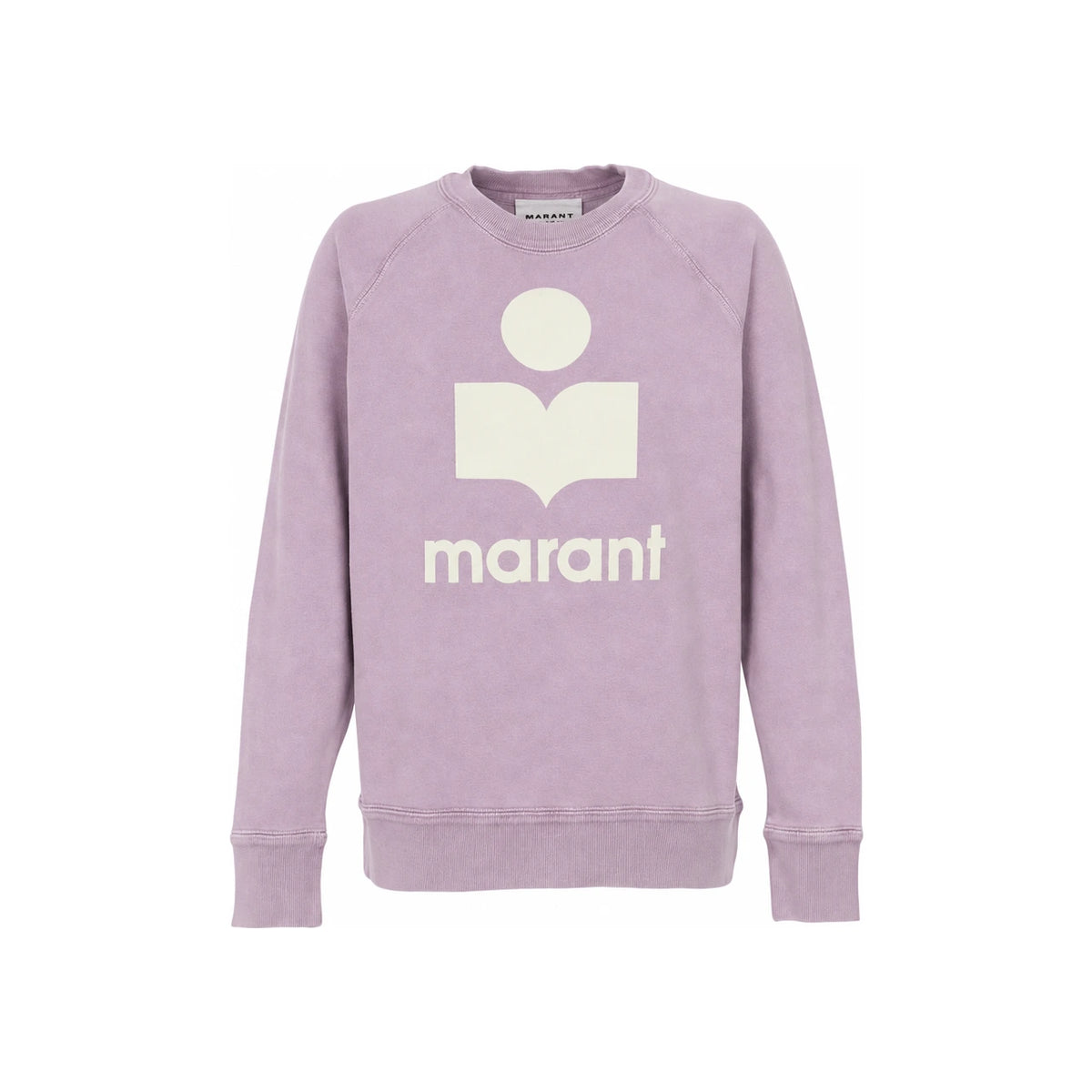 Isabel Marant Velvet Logo Sweatshirt Rosewood Ecru