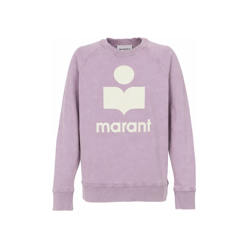 Isabel Marant Velvet Logo Sweatshirt Rosewood Ecru