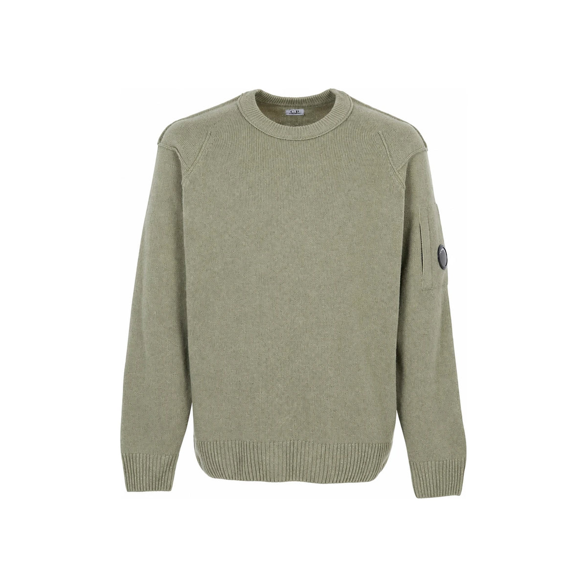 CP Company Men’s Round Neck Knit Sweater Green