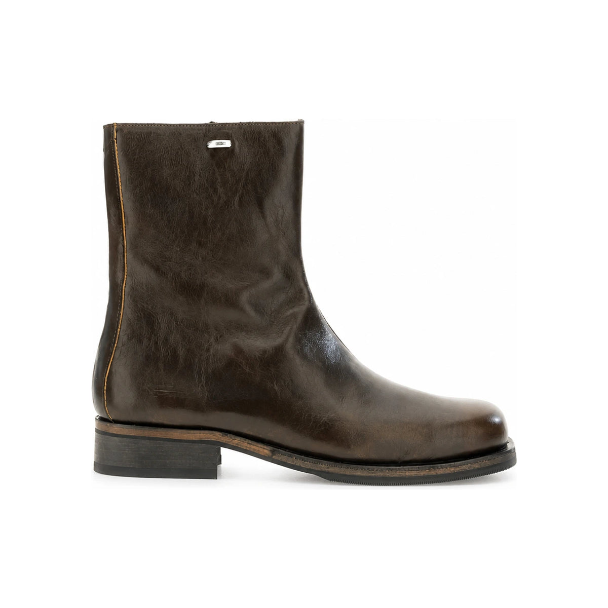 OUR LEGACY Deep Olive Leather Boots A2267 CDO