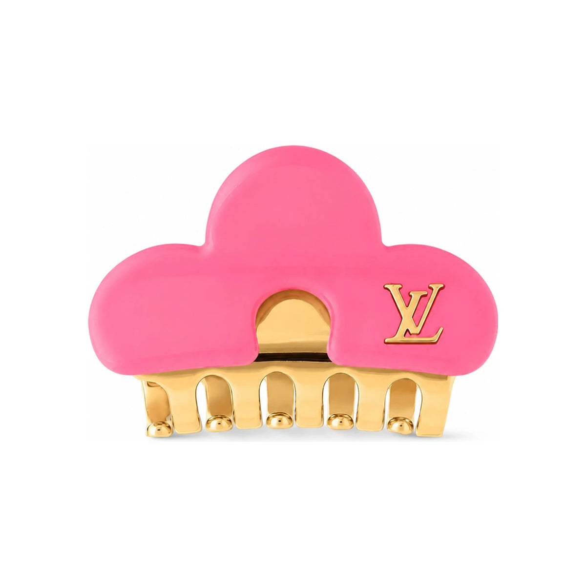 Louis Vuitton Pink LV Hair Clip Accessory M03028