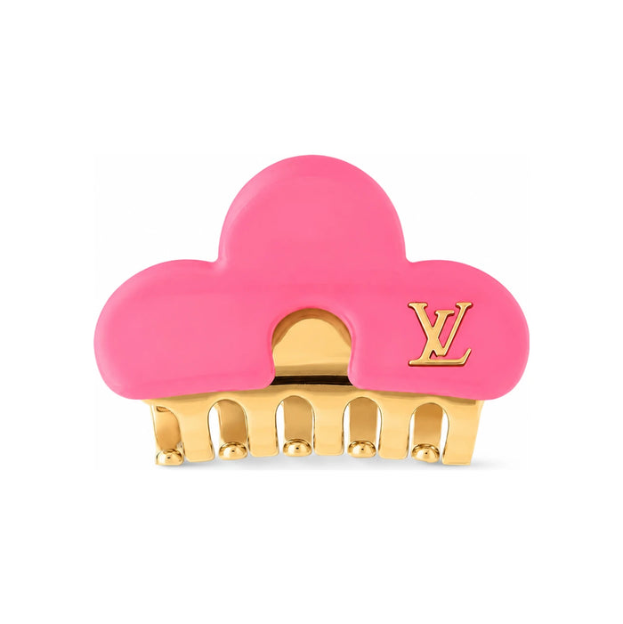 Louis Vuitton Pink LV Hair Clip Accessory M03028
