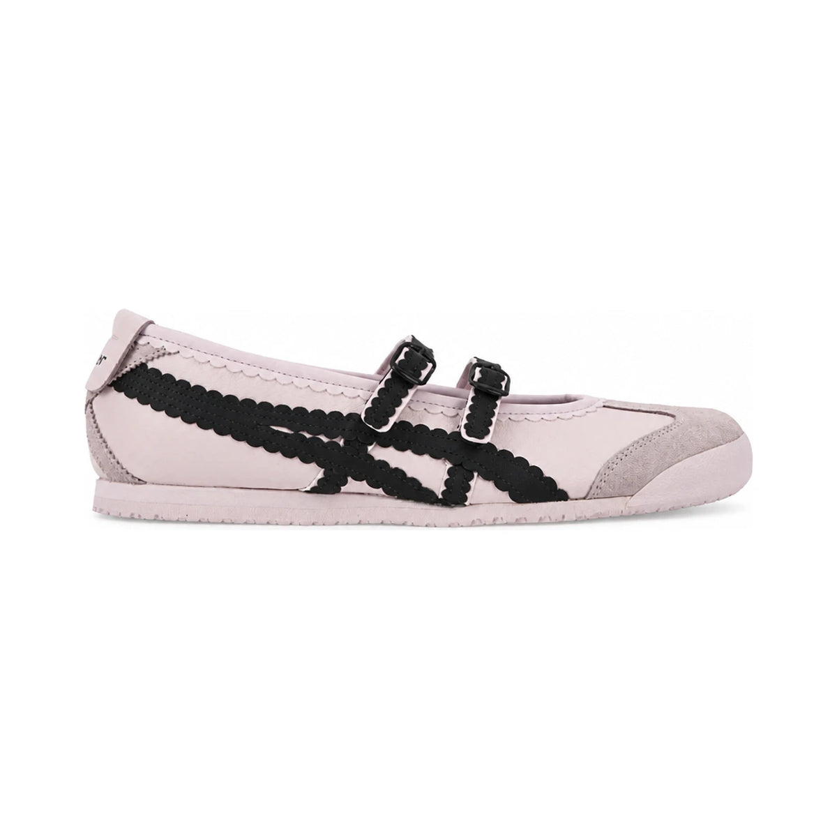 Onitsuka Tiger Pink Black Mexico 66 Mary Jane Flat Sneakers Women