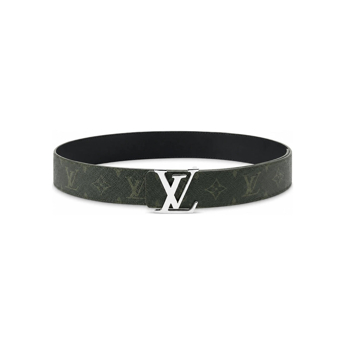 Louis Vuitton Monogram Reversible Belt Olive/Black 40mm Men M4751