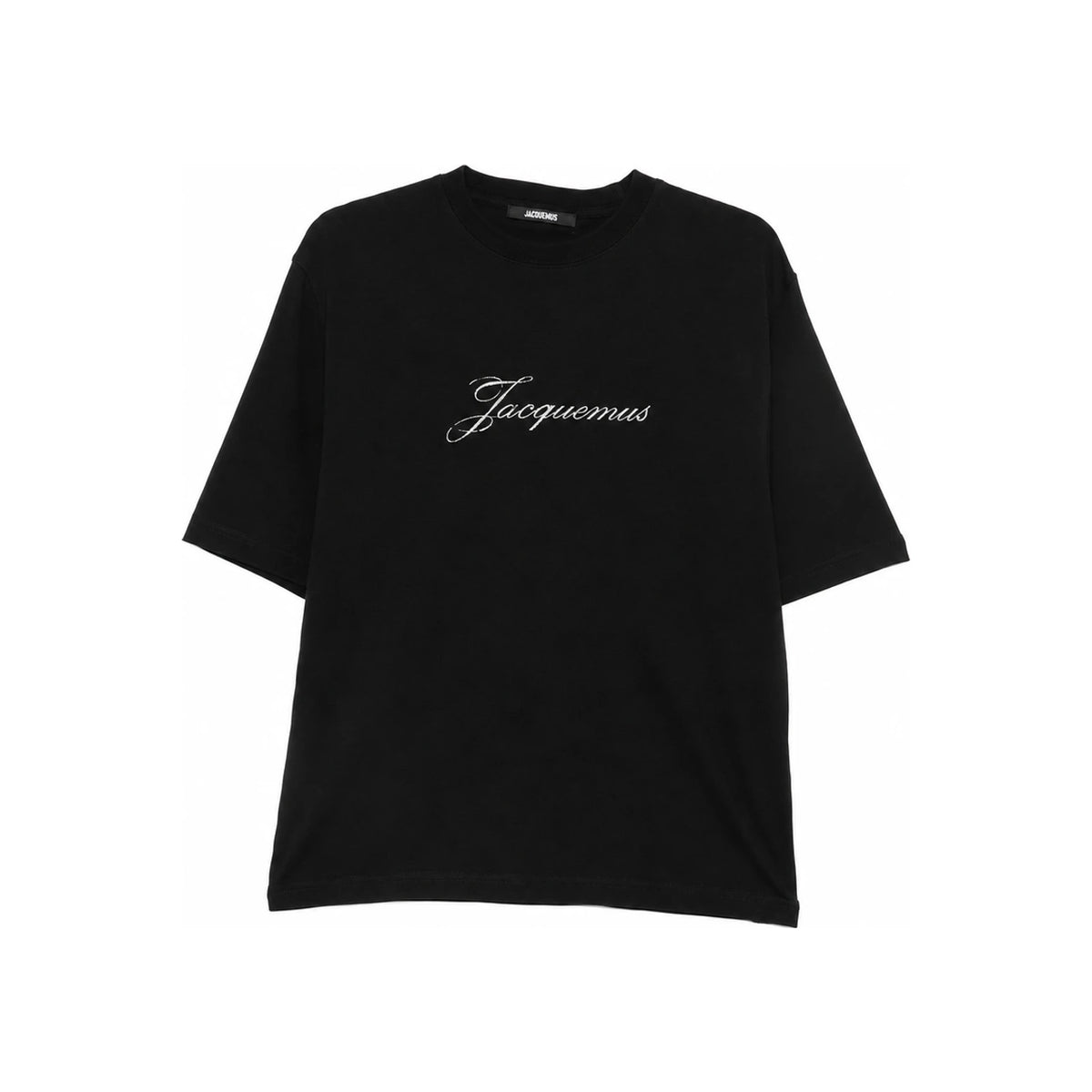 JACQUEMUS Black Cotton Logo T-Shirt
