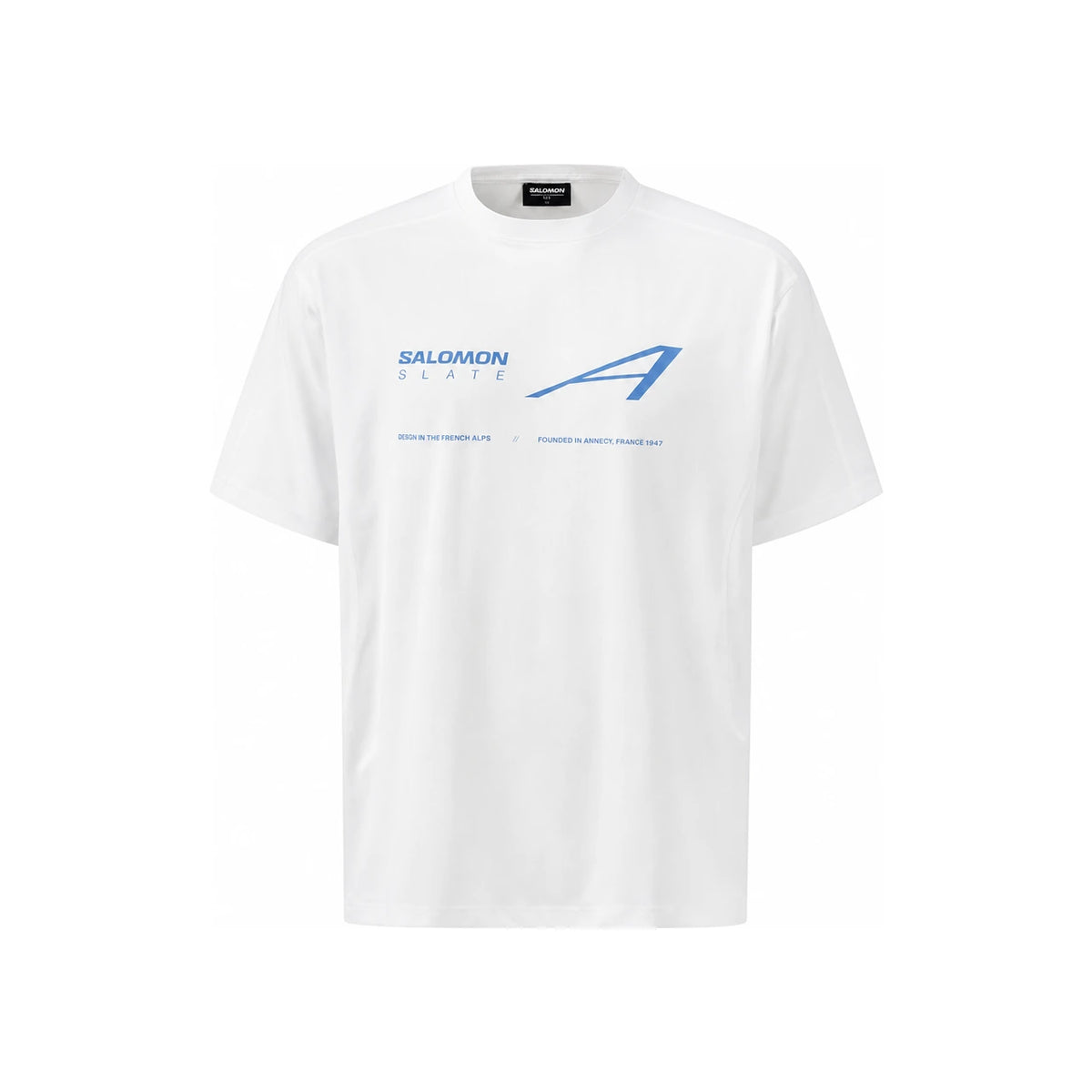 SALOMON White Short Sleeve T-Shirt Men’s Cotton Crewneck S262001 HTS51
