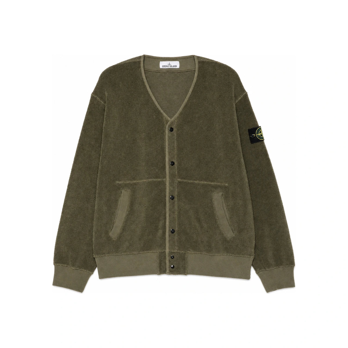 STONE ISLAND Cotton Nylon Terry Fleece Crewneck Knit Sw L1S156100020 S0293 V005G