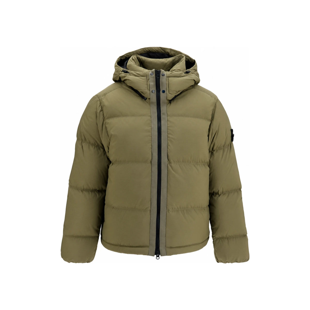 STONE ISLAND Black Down Puffer Jacket Men
