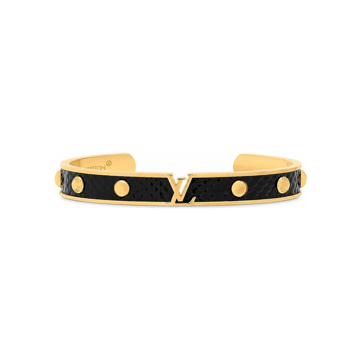 Louis Vuitton LV Initials Black Bracelet M1862