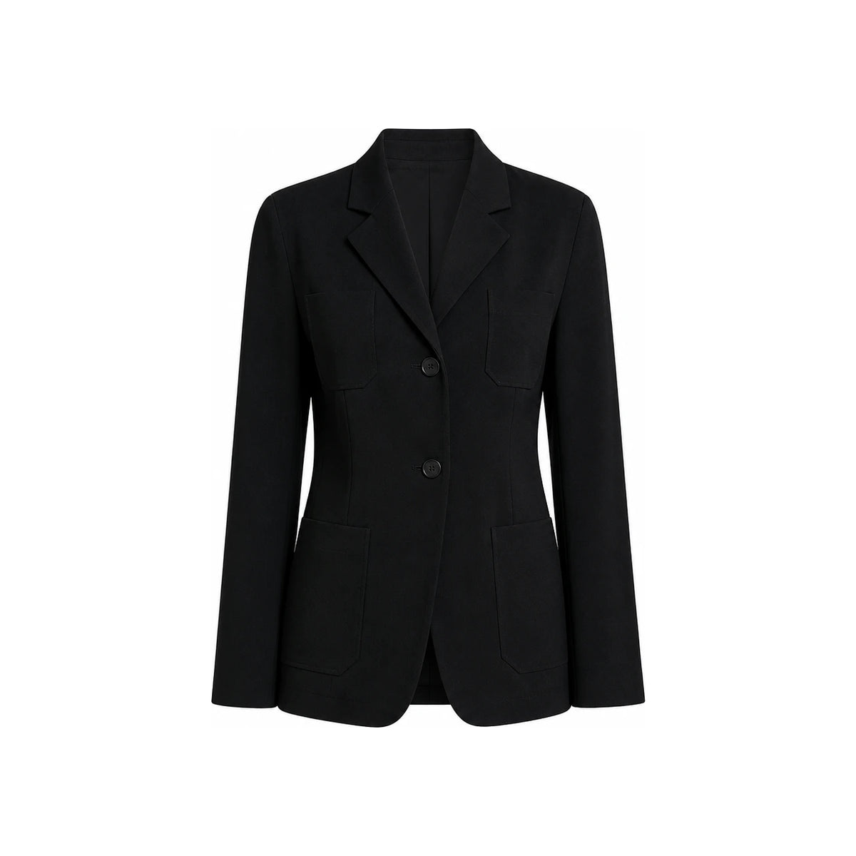 Toteme Slim Viscose-Blend Blazer Jacket Women Black 3011 274