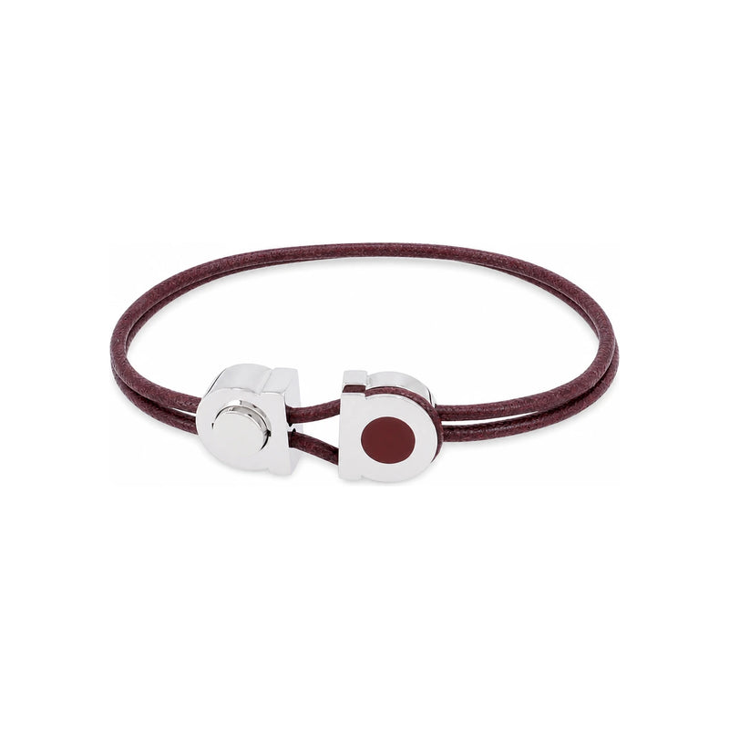 Ferragamo Gancini Leather Men's Bracelet 77 0405 0791274