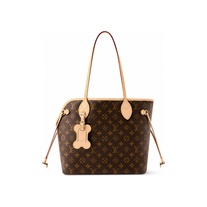 Louis Vuitton Monogram Coated Canvas Neverfull MM Crossbody Bag M27847
