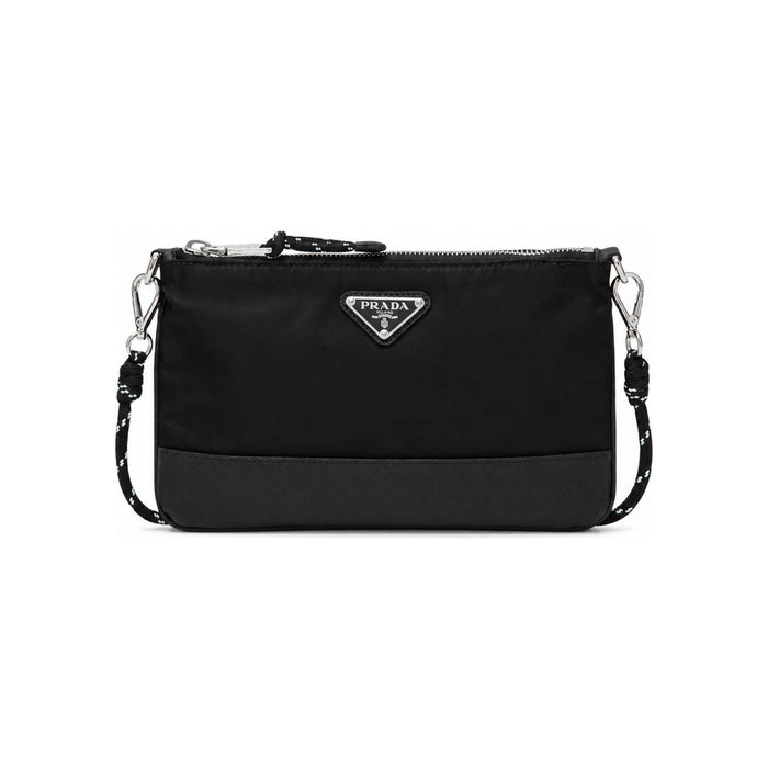 PRADA Black Saffiano Leather Speedlock Smartphone Crossbody Bag