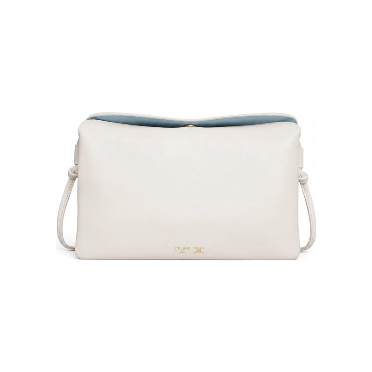 CELINE Trio Flap Soft Lambskin Rice Tote Bag 10P862O86 01RC