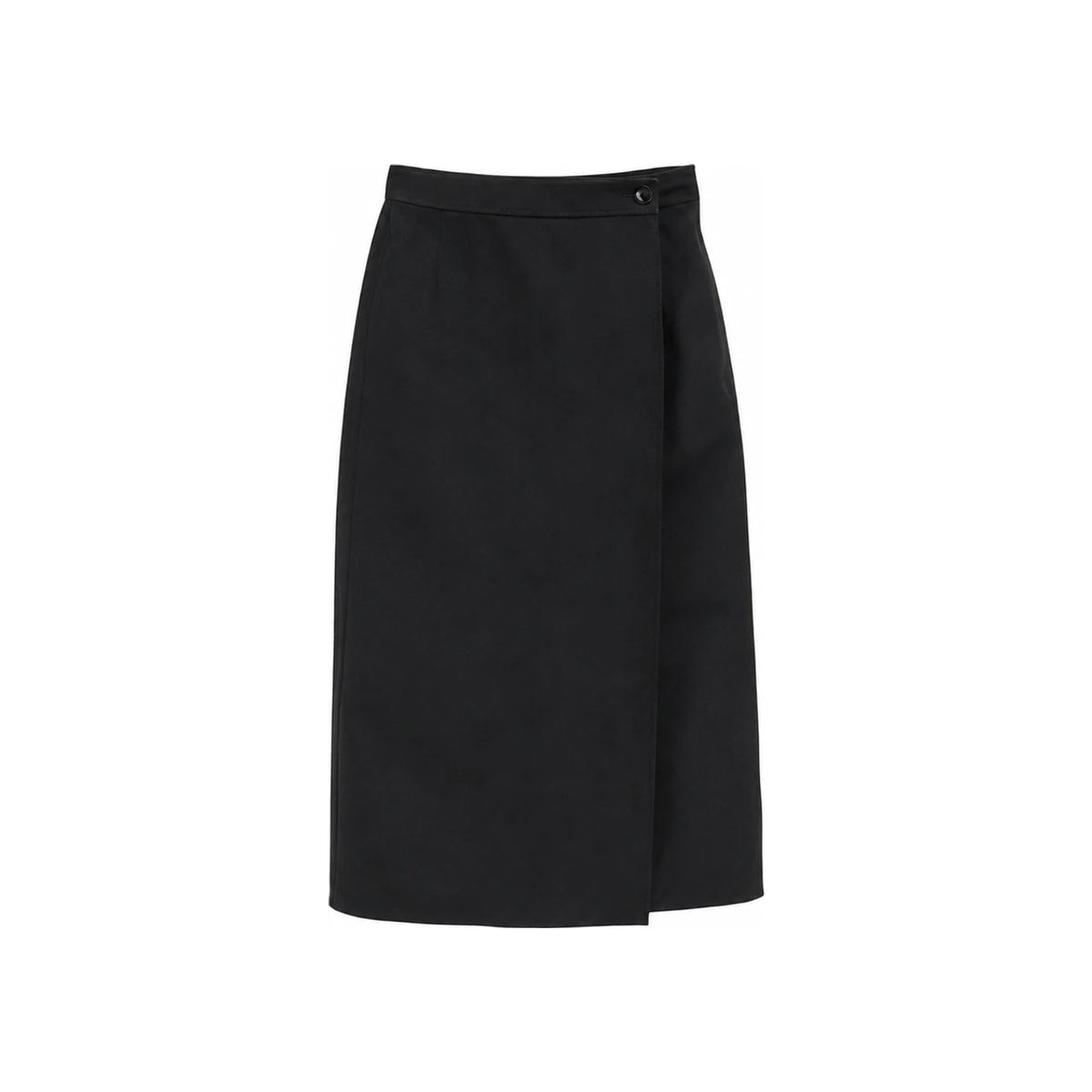 Bottega Veneta Black Wool Midi Skirt