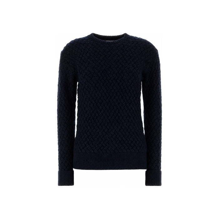 Bottega Veneta Navy Blue Wool Crewneck Sweater