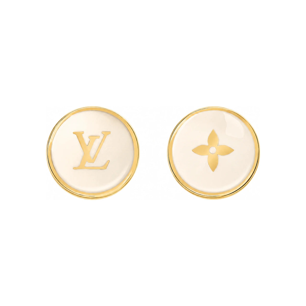 Louis Vuitton LV Pearly Confetti Earrings Gold-Tone Metal M03906