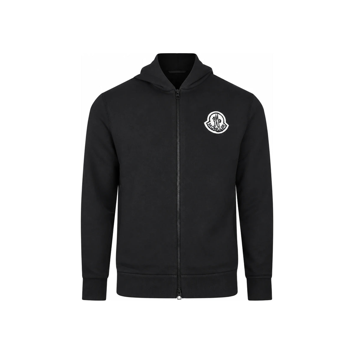 Moncler Black Cotton Logo Sweatshirt for Men