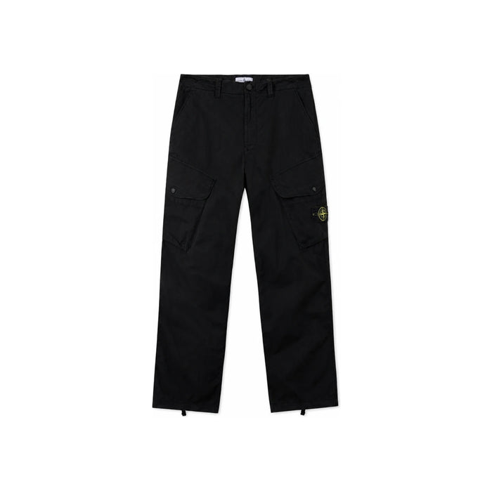 STONE ISLAND Organic Cotton Men's Cargo Pants Black